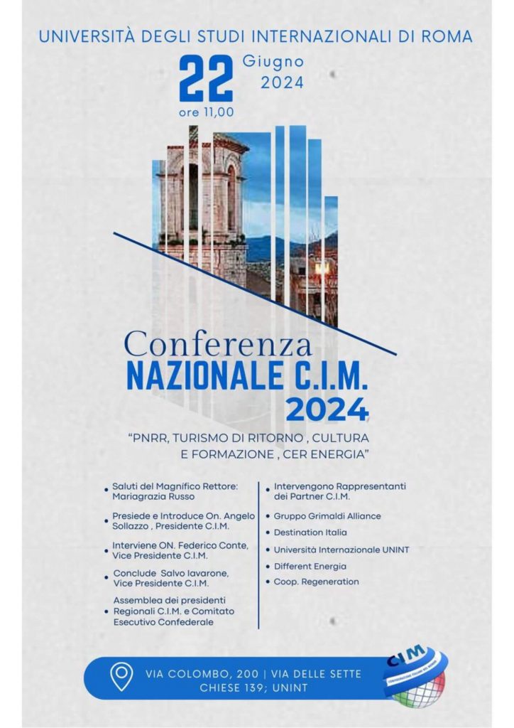 Conferenza nazionale C.I.M. 2024