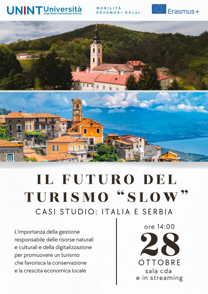 Il futuro del turismo “Slow” - casi studio: Italia e Serbia