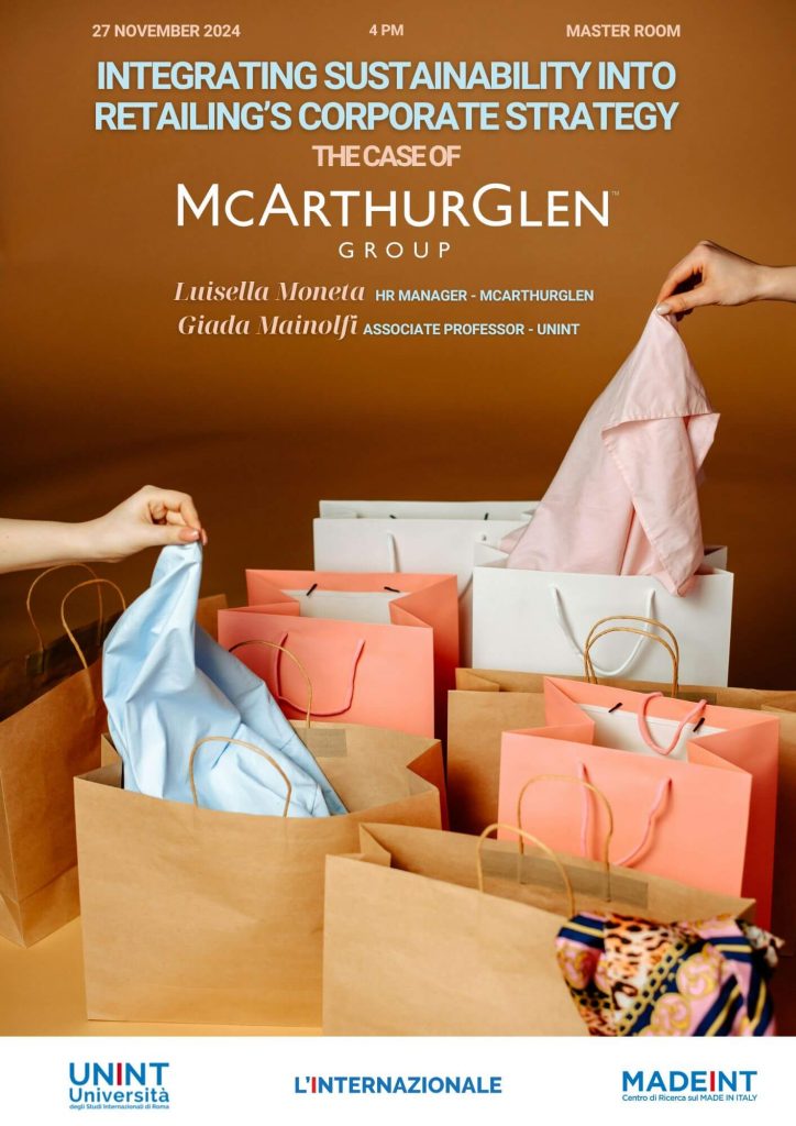 Integrating sustainability into retailing’s corporate strategy. The case of McArhurGlen Group