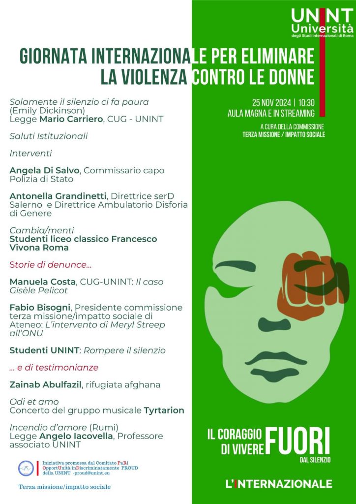 Giornata Internazionale per eliminare la violenza contro le donne 2024