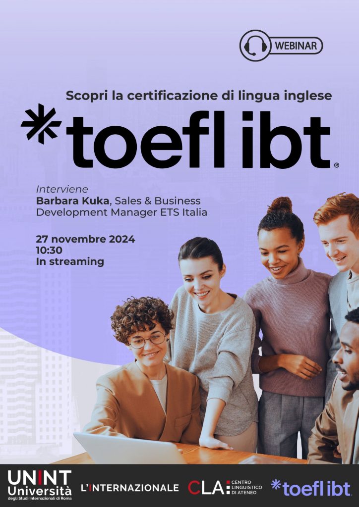 Scopri la certificazione di lingua inglese TOEFL iBT