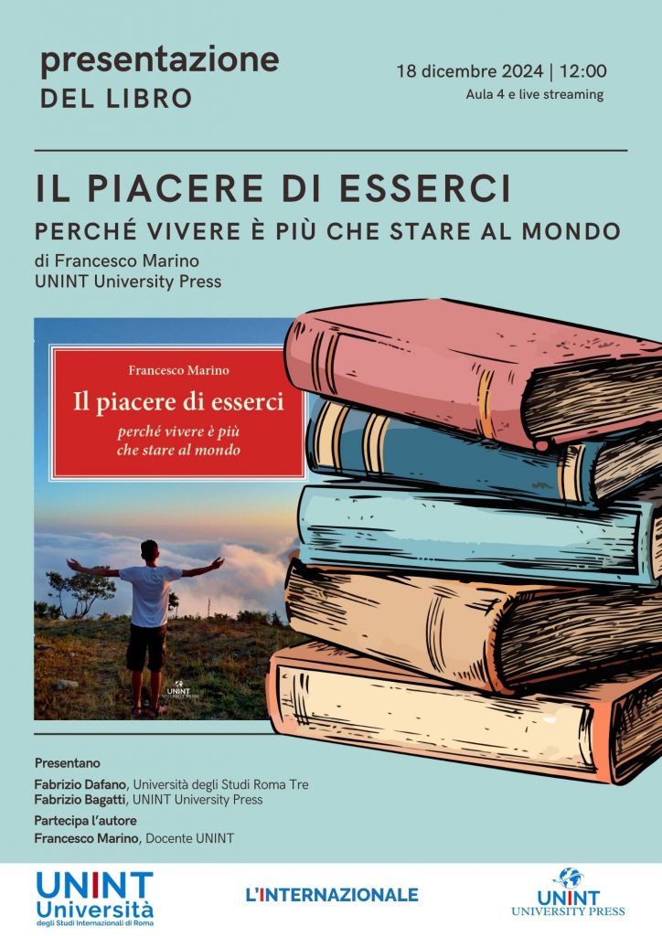 Presentazione del libro "Il piacere di esserci. Perché vivere è più che stare al mondo"