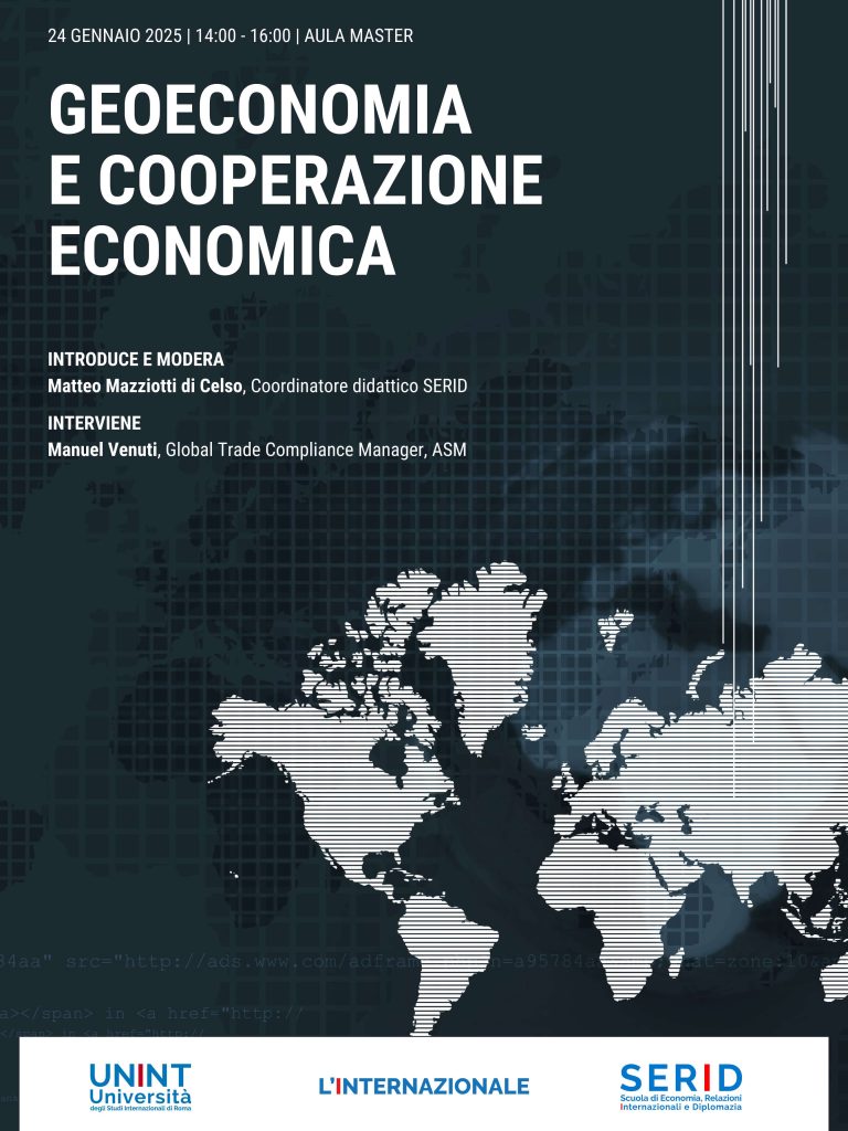 SERID: Geoeconomia e cooperazione economica